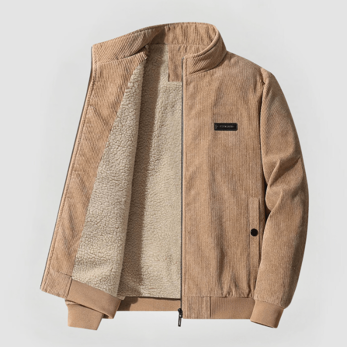 CORD JACKET WITH FLEECE