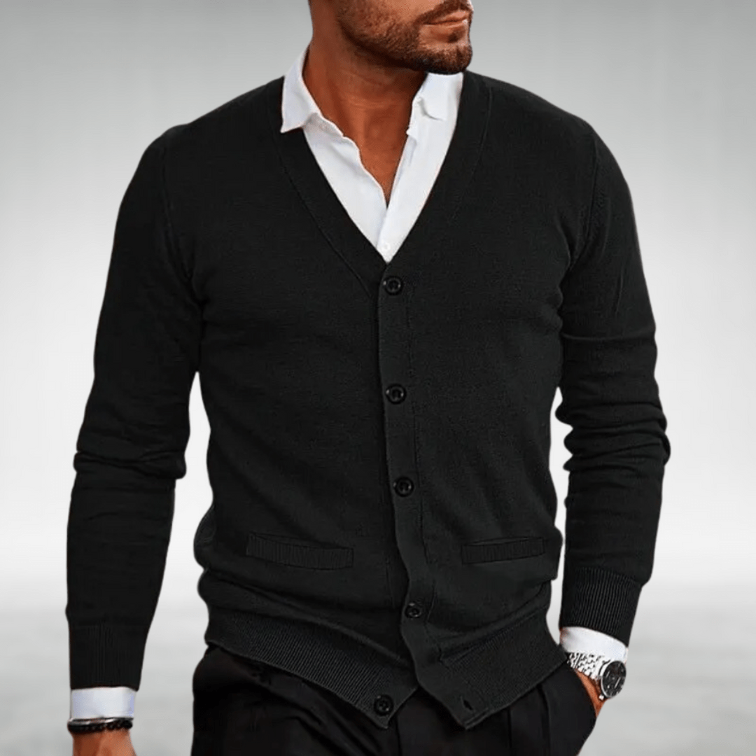 Marcello - Gebreid Vest met Knopen