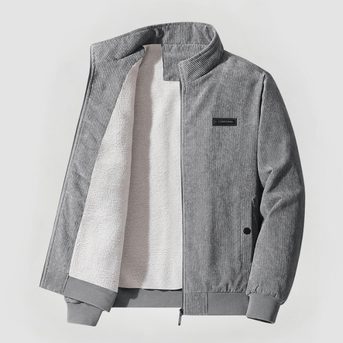CORD JACKET WITH FLEECE
