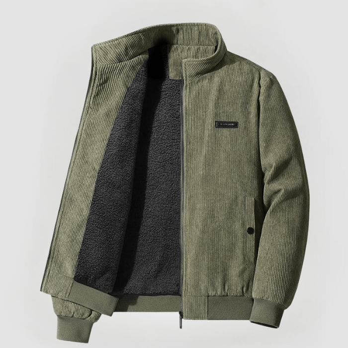 CORD JACKET WITH FLEECE