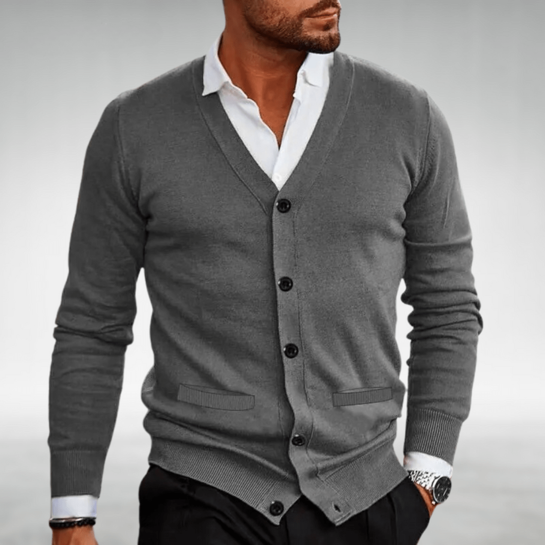 Marcello - Gebreid Vest met Knopen
