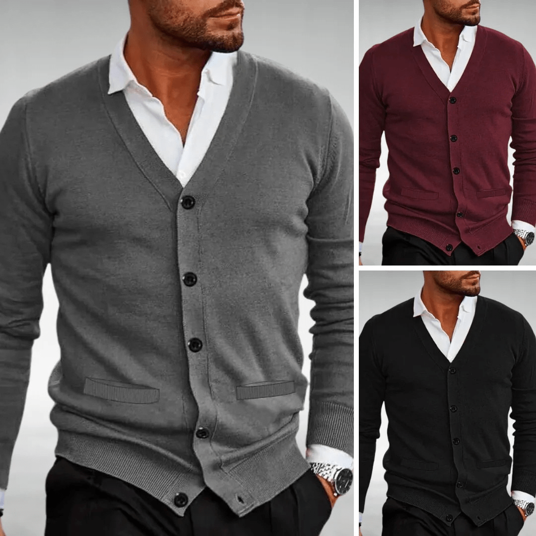 Marcello - Gebreid Vest met Knopen