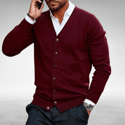 Marcello - Gebreid Vest met Knopen