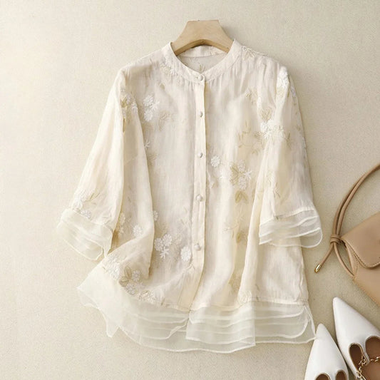 Blouse Alba Borduur