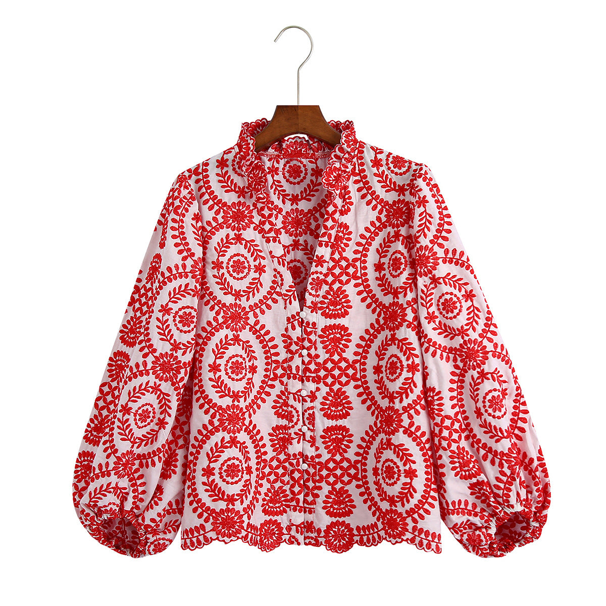 Blouse met Lange Mouwen Borduurwerk