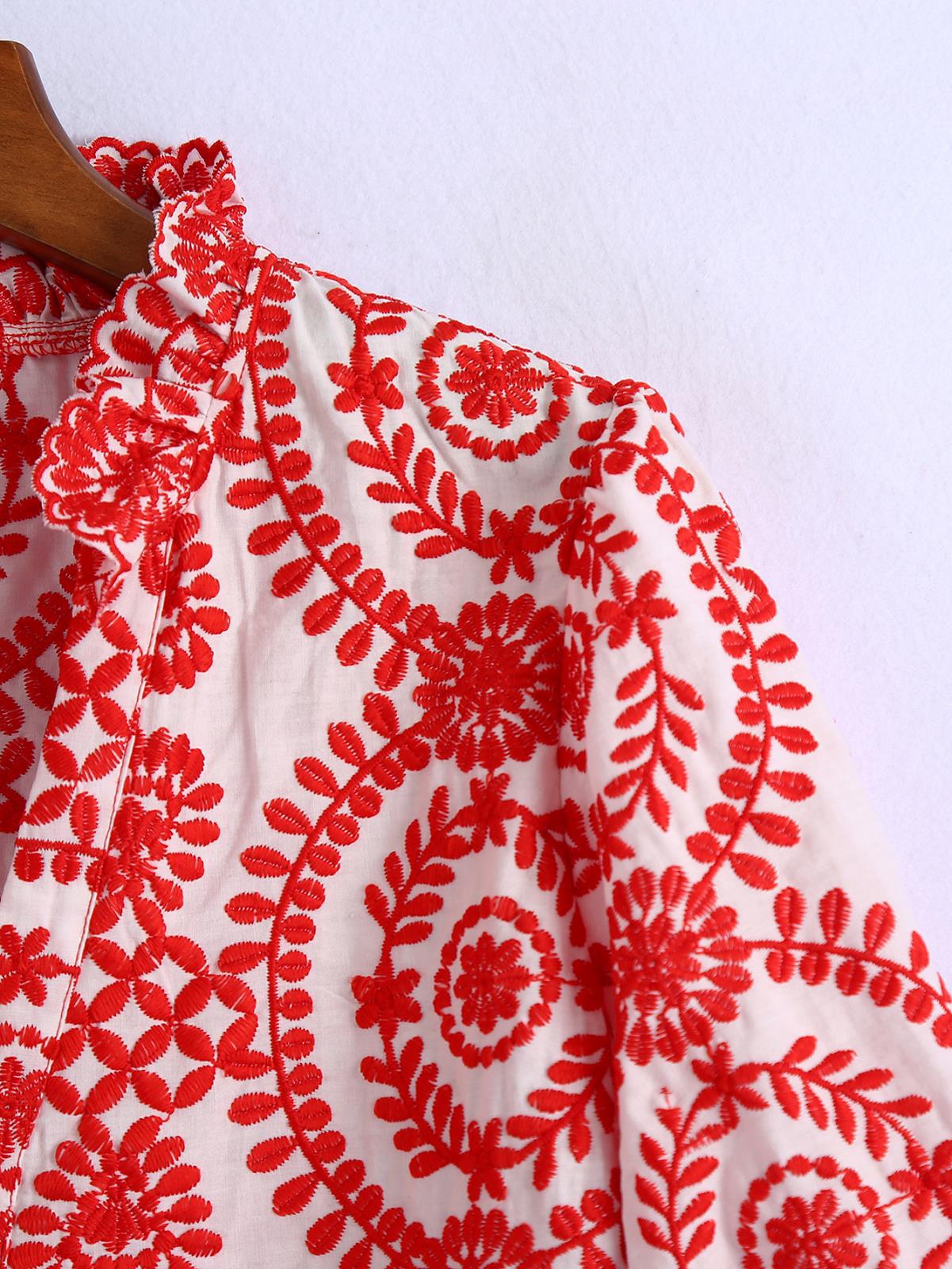 Blouse met Lange Mouwen Borduurwerk